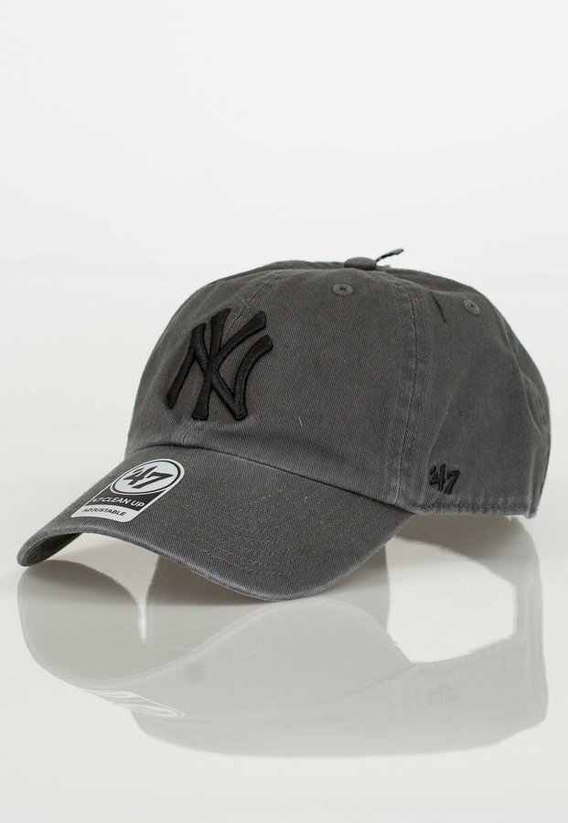Czapka 47 Brand Clean Up Ultrabasic MLB New York Yankees szara