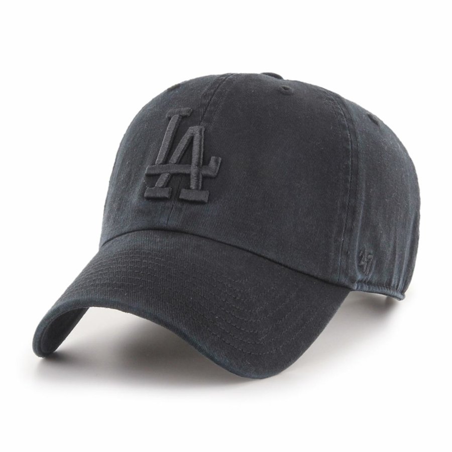 Czapka 47 Brand MLB Los Angeles Dodgers '47 CLEAN UP czarna