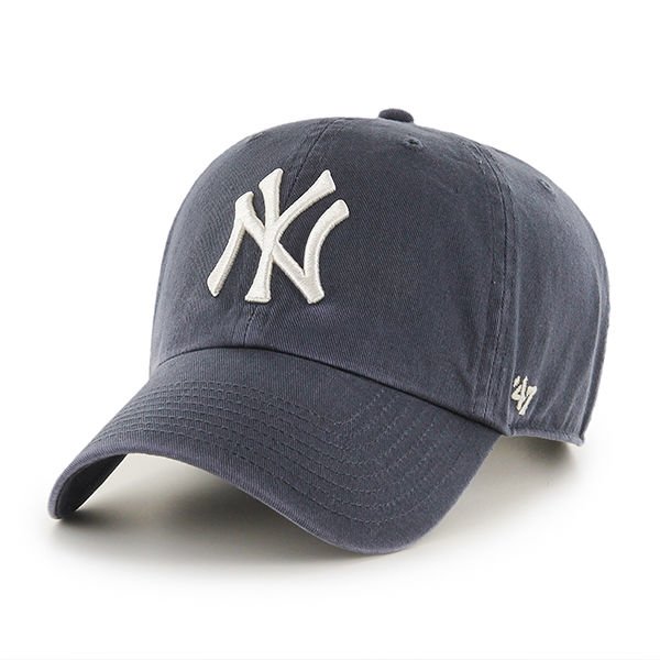 Czapka 47 Brand MLB New York Yankees '47 CLEAN UP ciemno szara