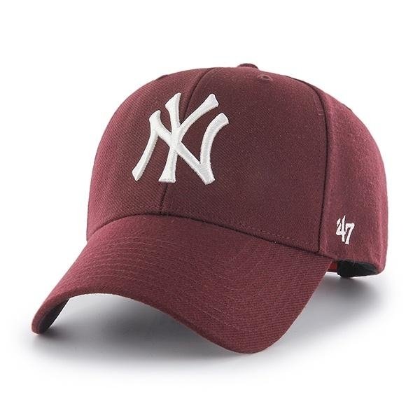 Czapka 47 Brand MLB New York Yankees '47 MVP SNAPBACK bordowa