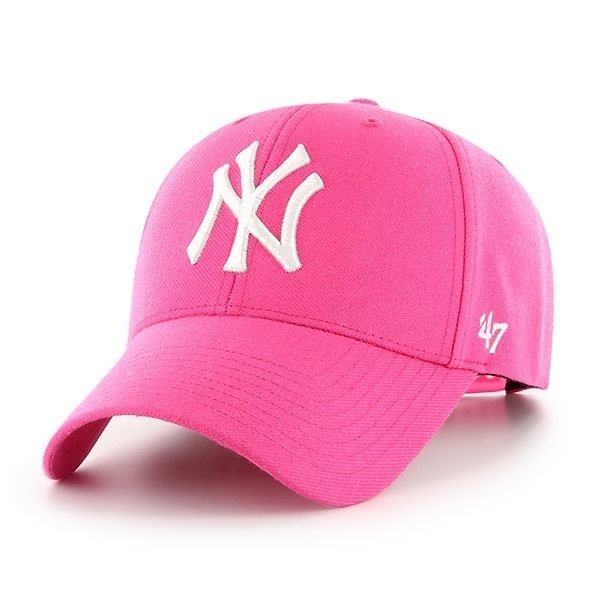 Czapka 47 Brand MLB New York Yankees '47 MVP Snapback różowa