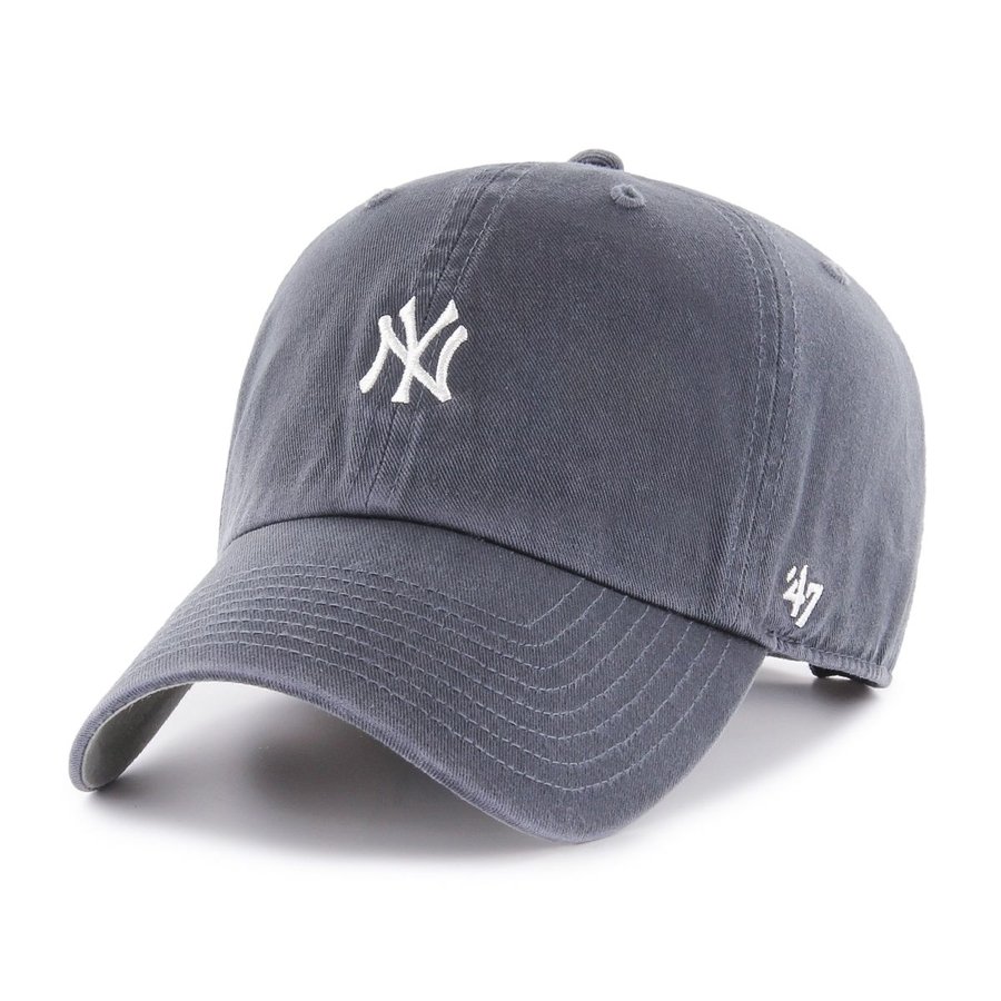 Czapka 47 Brand MLB New York Yankees BASE RUNNER '47 Clean Up szara