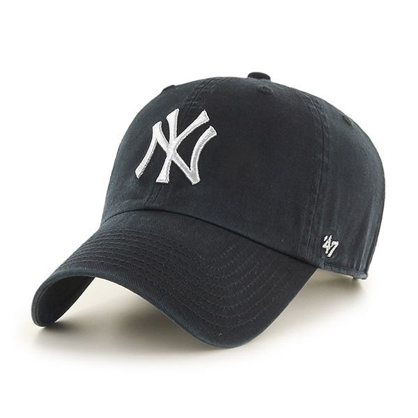 Czapka 47 Brand MLB New York Yankees Metallic '47 CLEAN UP czarna