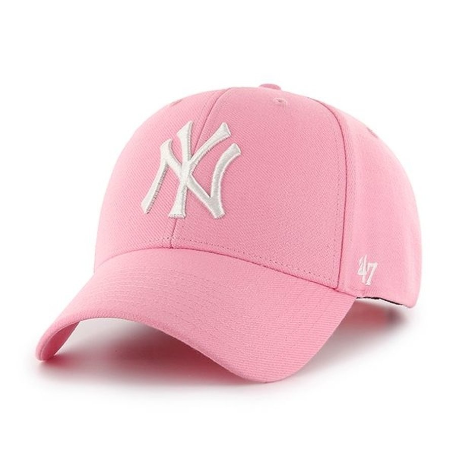 Czapka 47 Brand MVP Snapback MLB New York Yankees różowa