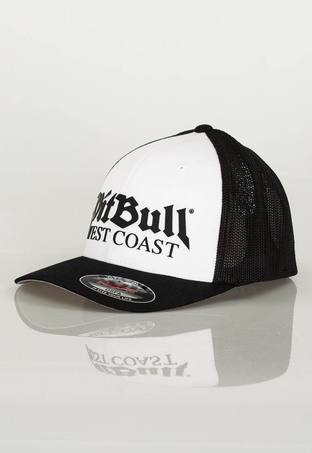 Czapka Full Cap Pit Bull Old Logo biało czarna