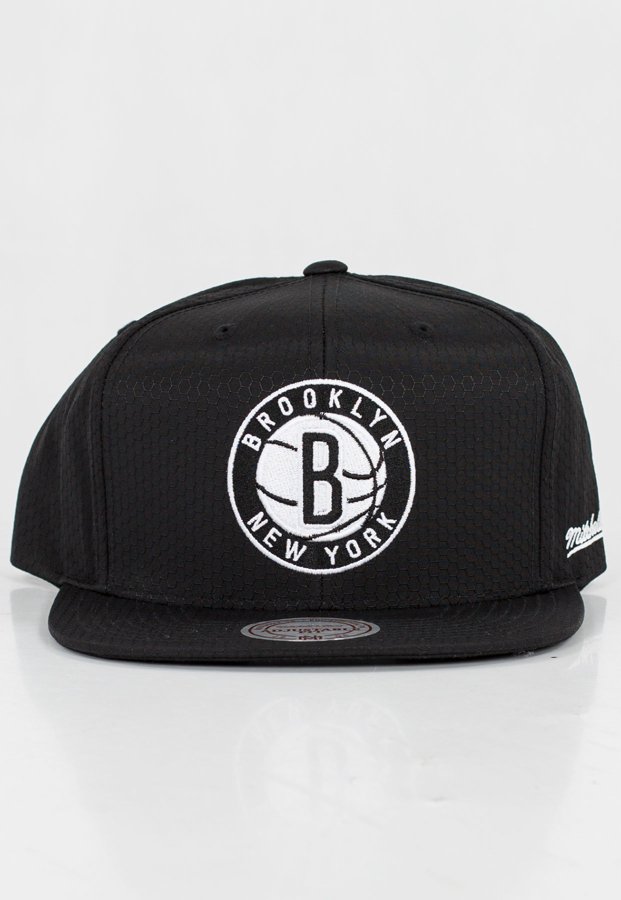 Czapka Snapback Mitchell & Ness NBA Black Riptop Honeycomb Brooklyn Nets