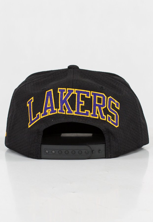Czapka Snapback Mitchell & Ness NBA Black Riptop Honeycomb LA Lakers