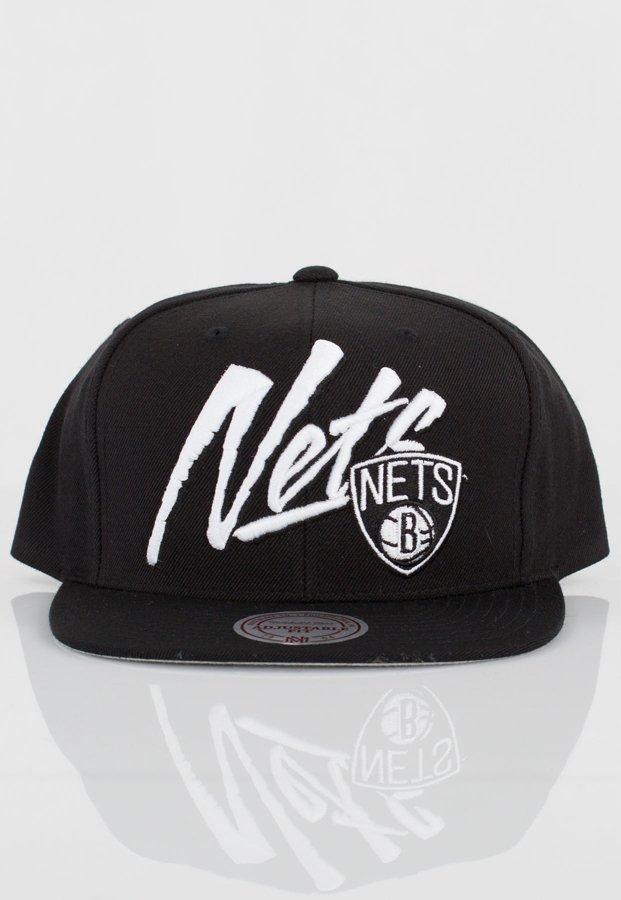 Czapka Snapback Mitchell & Ness NBA Vice Script Solid Brooklyn Nets