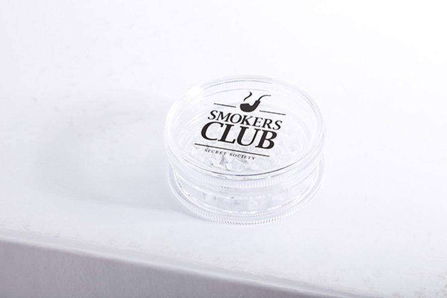 Grinder Diamante Wear 2-częściowy 'Smokers Club' przeźroczysty