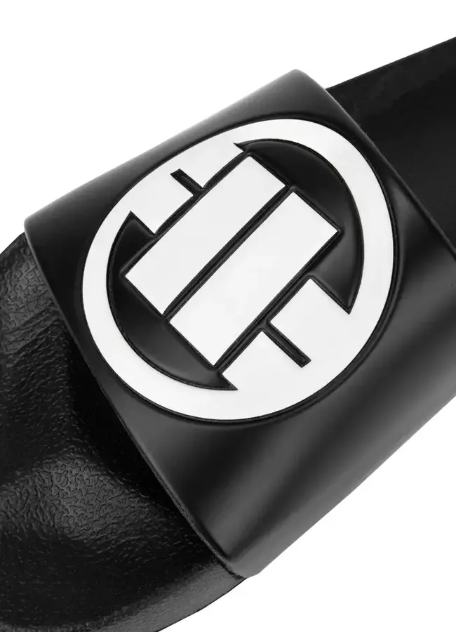 Klapki Pit Bull New Logo czarno białe