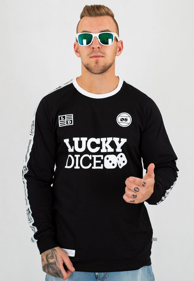 Longsleeve Lucky Dice Logo Reglan Tape czarny