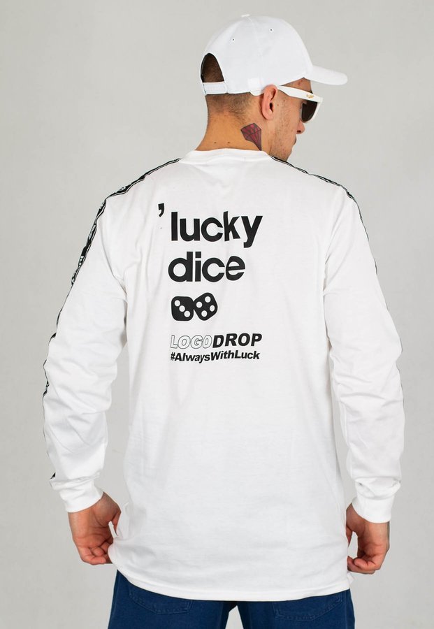 Longsleeve Lucky Dice Tape #LDAWL biały