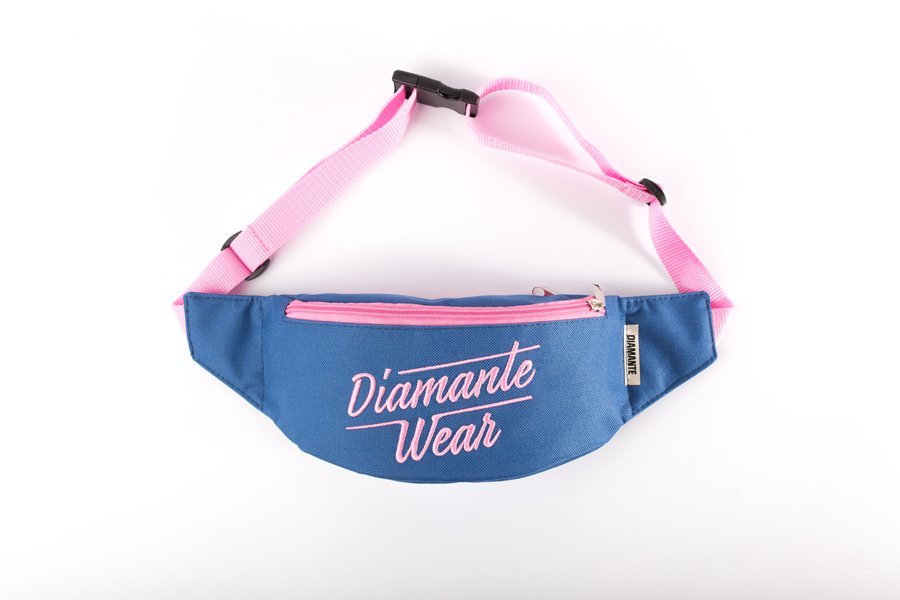 Nerka Diamante Wear Diamante Logo BIG granatowo różowa