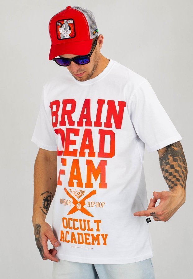 OUTLET T-shirt Brain Dead Familia Occult Academy biały