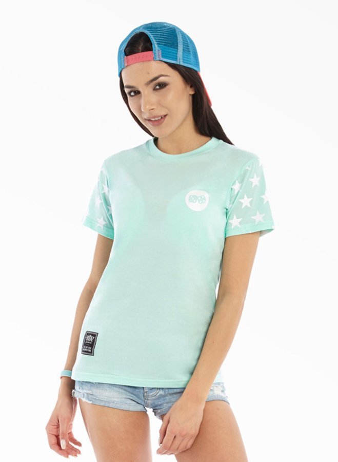 OUTLET T-shirt Lucky Dice Stars Girl miętowy