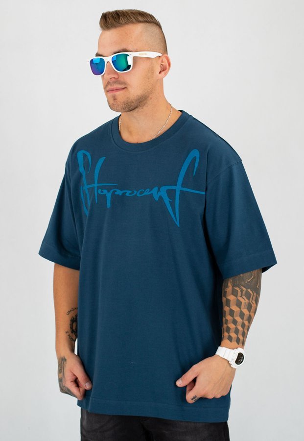 OUTLET T-shirt Stoprocent Baggy granatowy