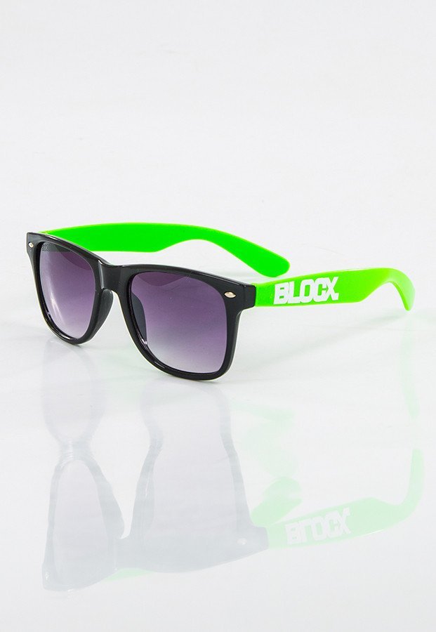Okulary Blocx Black X Green 17