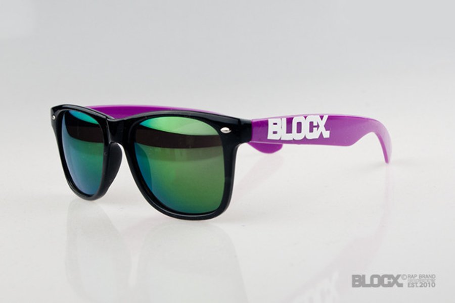Okulary Blocx Black x Purple Mirror 42