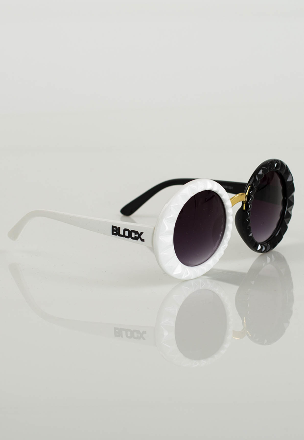 Okulary Blocx Cinema 111 biało czarne