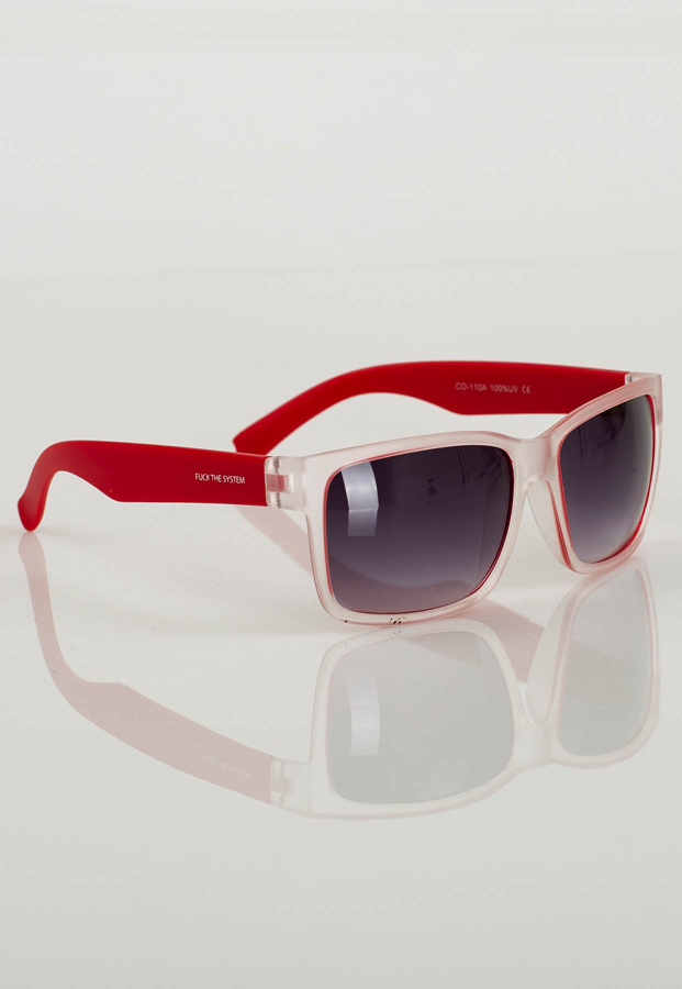 Okulary Blocx Clear Mat 127 czerwone