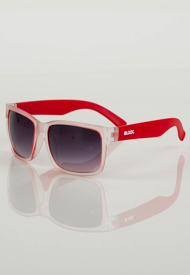 Okulary Blocx Clear Mat 127 czerwone