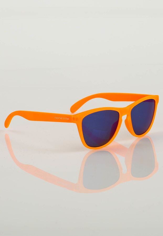 Okulary Blocx Clubmaster 165 pomarańczowe