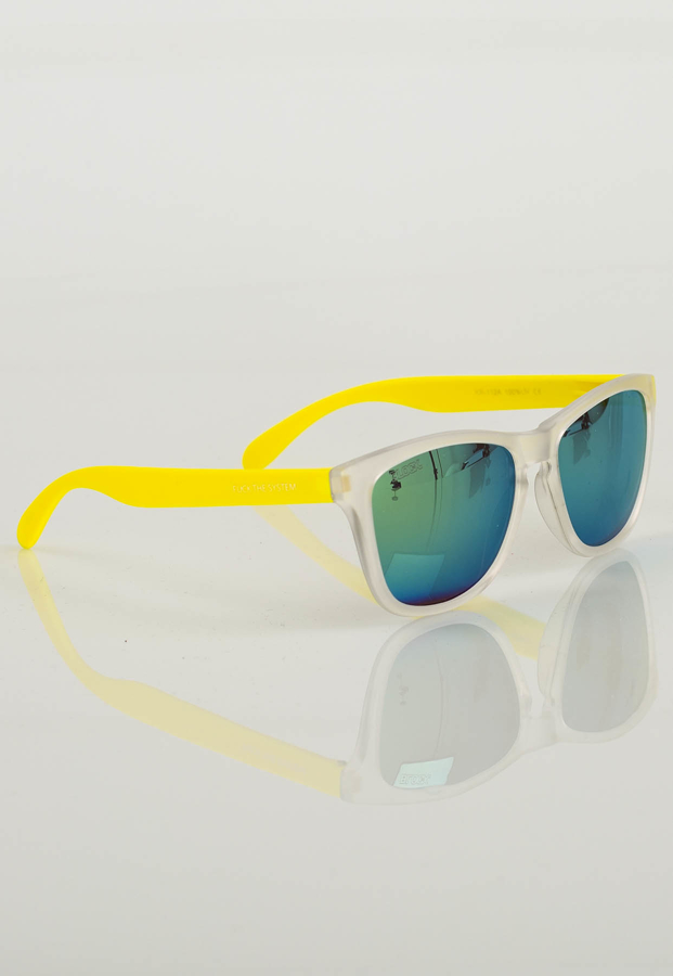 Okulary Blocx Clubmaster 208 żółte