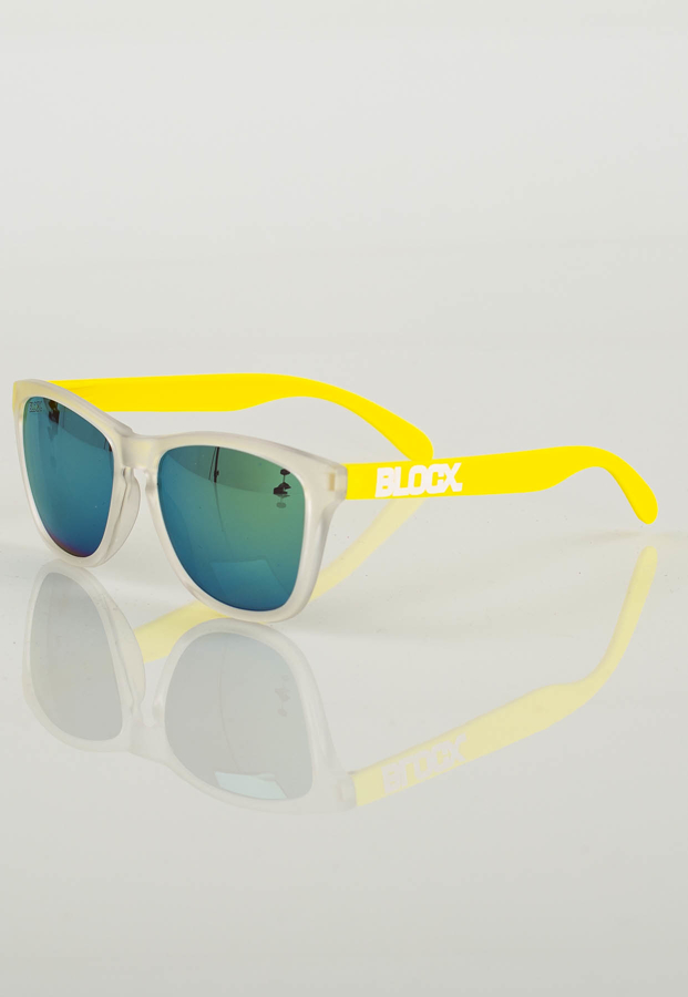 Okulary Blocx Clubmaster 208 żółte