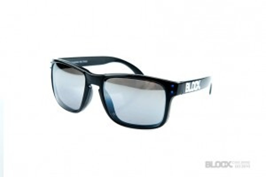 Okulary Blocx Freestyle Black Dots Blue Mirror Silver 2015 73