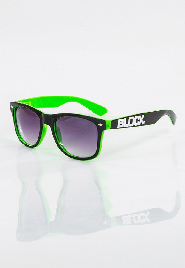 Okulary Blocx Shine Black X Green 14