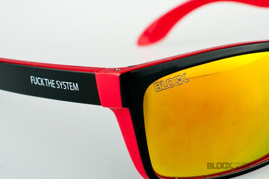 Okulary Blocx Slim X Red Mirror 32