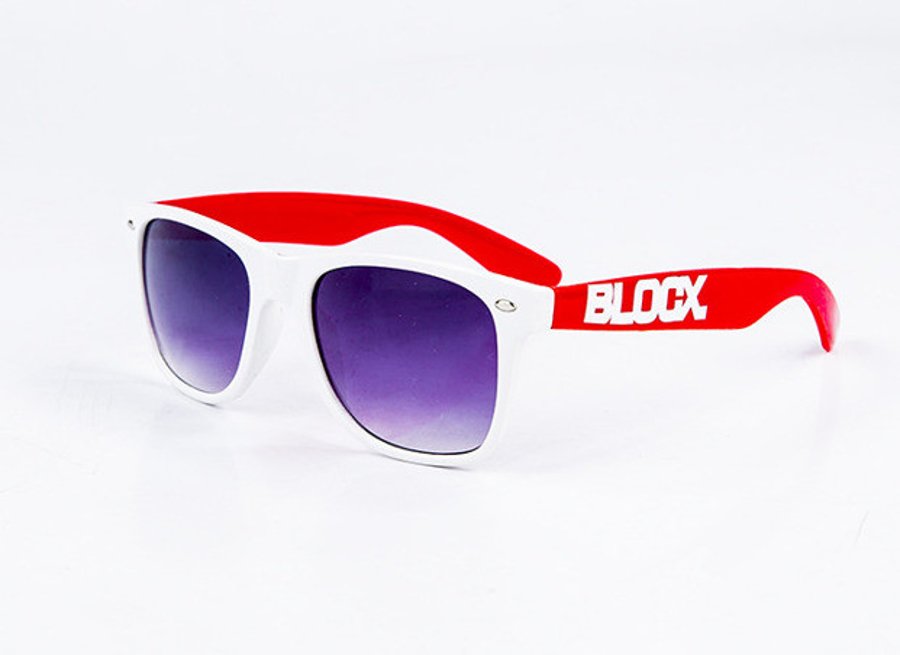 Okulary Blocx White x Red
