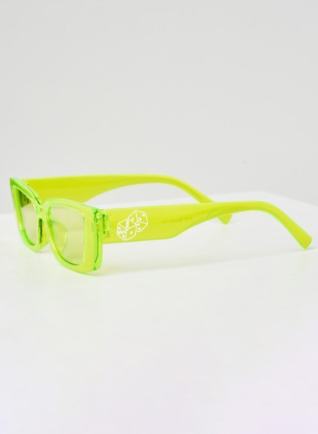 Okulary Lucky Dice Sunglasses Neon Dice neonowe