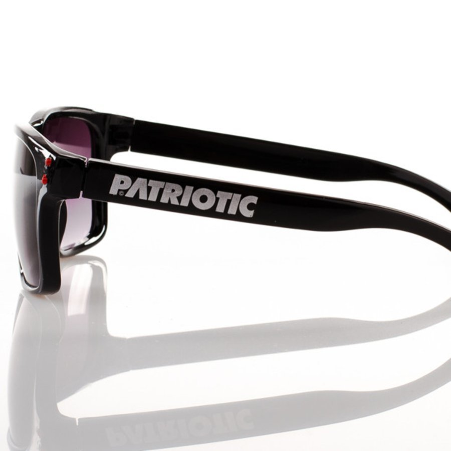 Okulary Patriotic Freestyle Black Red Point 3915