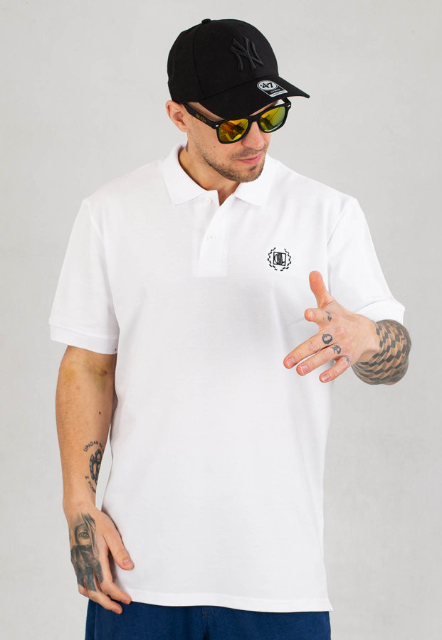 Polo T-shirt Diil Laur biały