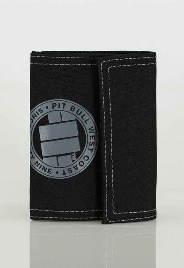 Portfel Pit Bull Logo czarno szary