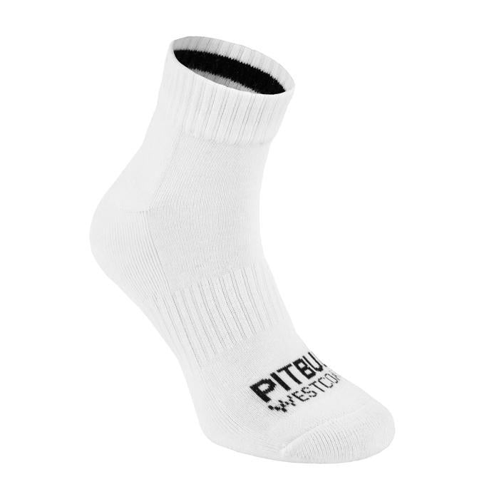 Skiety Pit Bull Low Ankle Socks TNT 3pack White Gray Characol