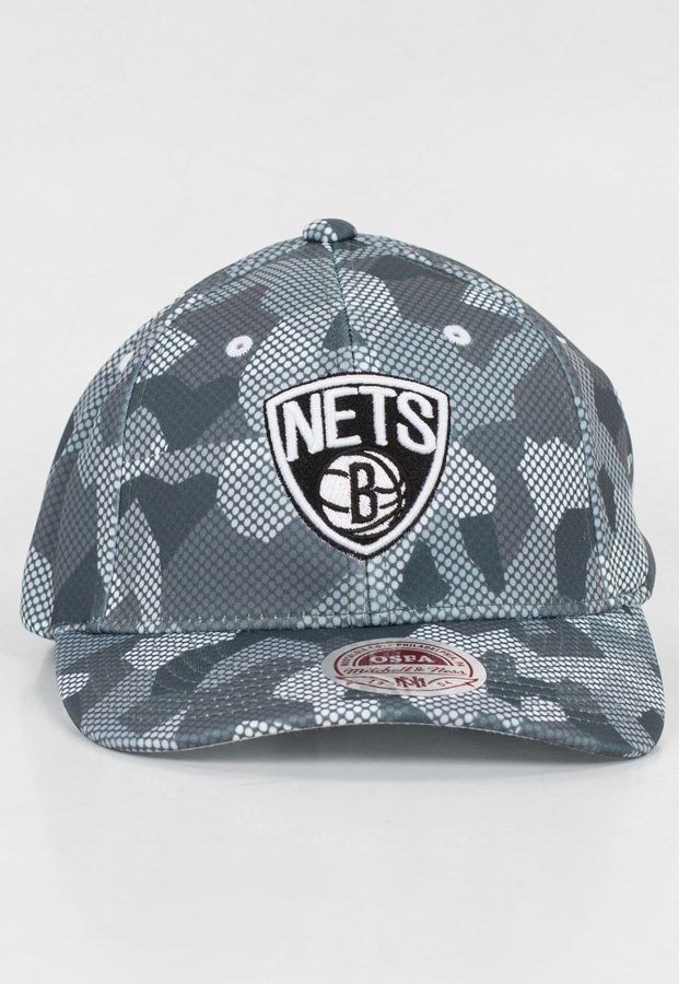 Snap Mitchell & Ness NBA Carbon Camo Flexfit Brooklyn Nets