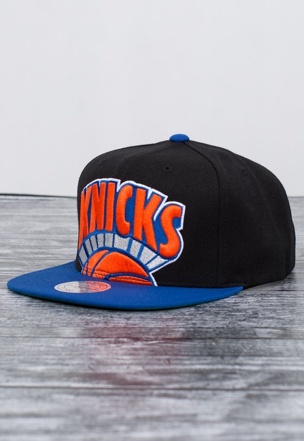 Snap Mitchell & Ness NBA Cropped XL Logo Knicks czarno niebieski