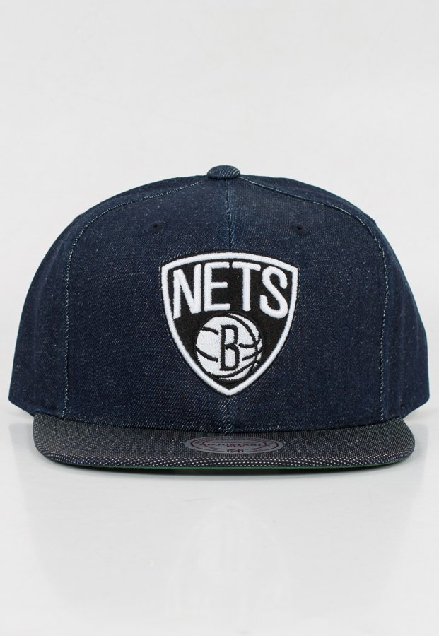 Snap Mitchell & Ness NBA Raw Denim Brooklyn Nets