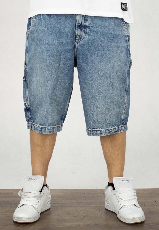 Spodenki Pit Bull Carpenter Jeans Shorts Blue Denim