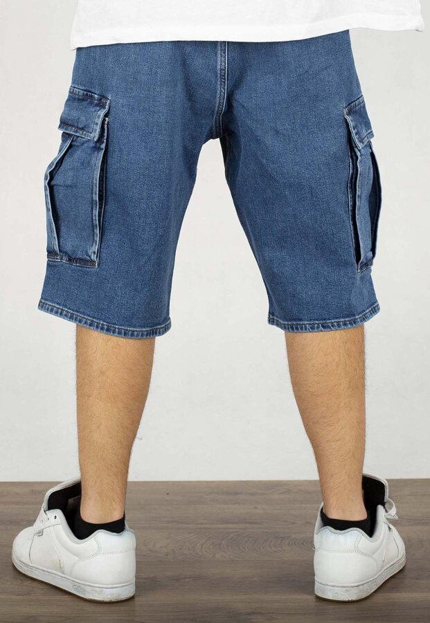 Spodenki Pit Bull Deerhorn Cargo Jeans Shorts Classic Wash