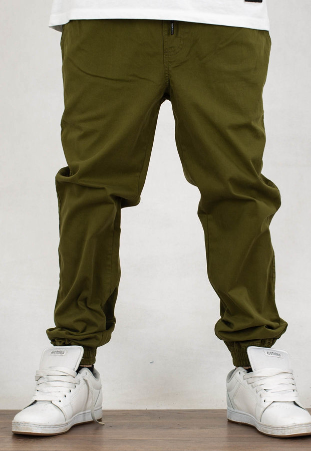 Spodnie 2020Cell Jogger Draws oliwkowo białe