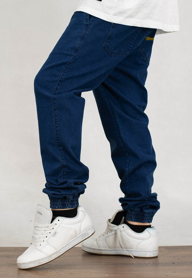 Spodnie 2020Cell Jogger Jeans Draws jasno niebieskie złote
