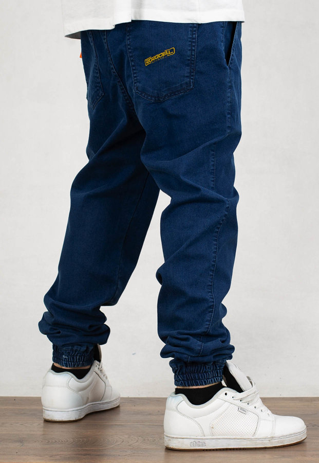 Spodnie 2020Cell Jogger Jeans Draws jasno niebieskie złote