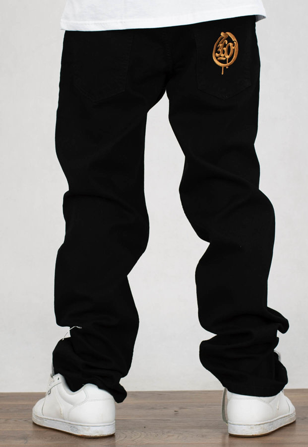 Spodnie 360CLTH Haft czarny jeans