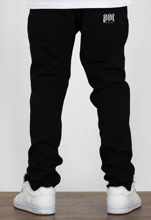 Spodnie B.O.R. Biuro Ochrony Rapu Classic Bor New czarny Jeans