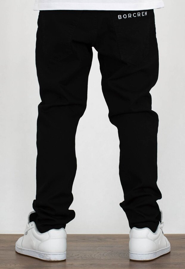 Spodnie B.O.R. Biuro Ochrony Rapu Classic BorCrew czarny Jeans