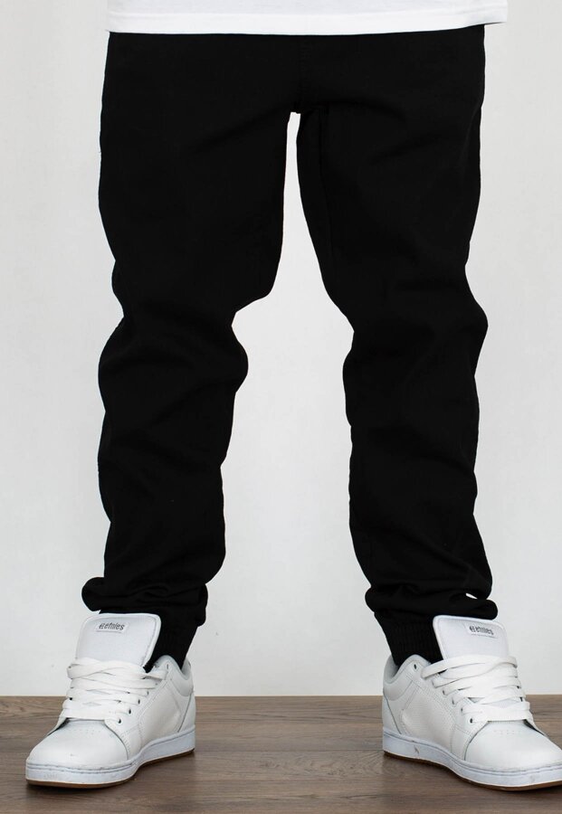 Spodnie B.O.R. Biuro Ochrony Rapu Jogger Bor New Outline czarny jeans