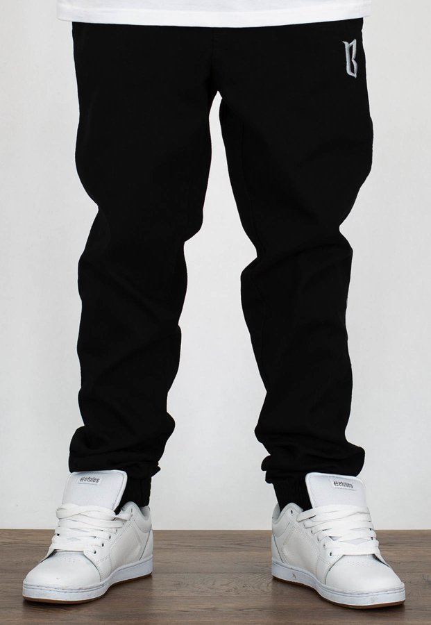 Spodnie B.O.R. Biuro Ochrony Rapu Jogger Classic BorCrew czarny jeans